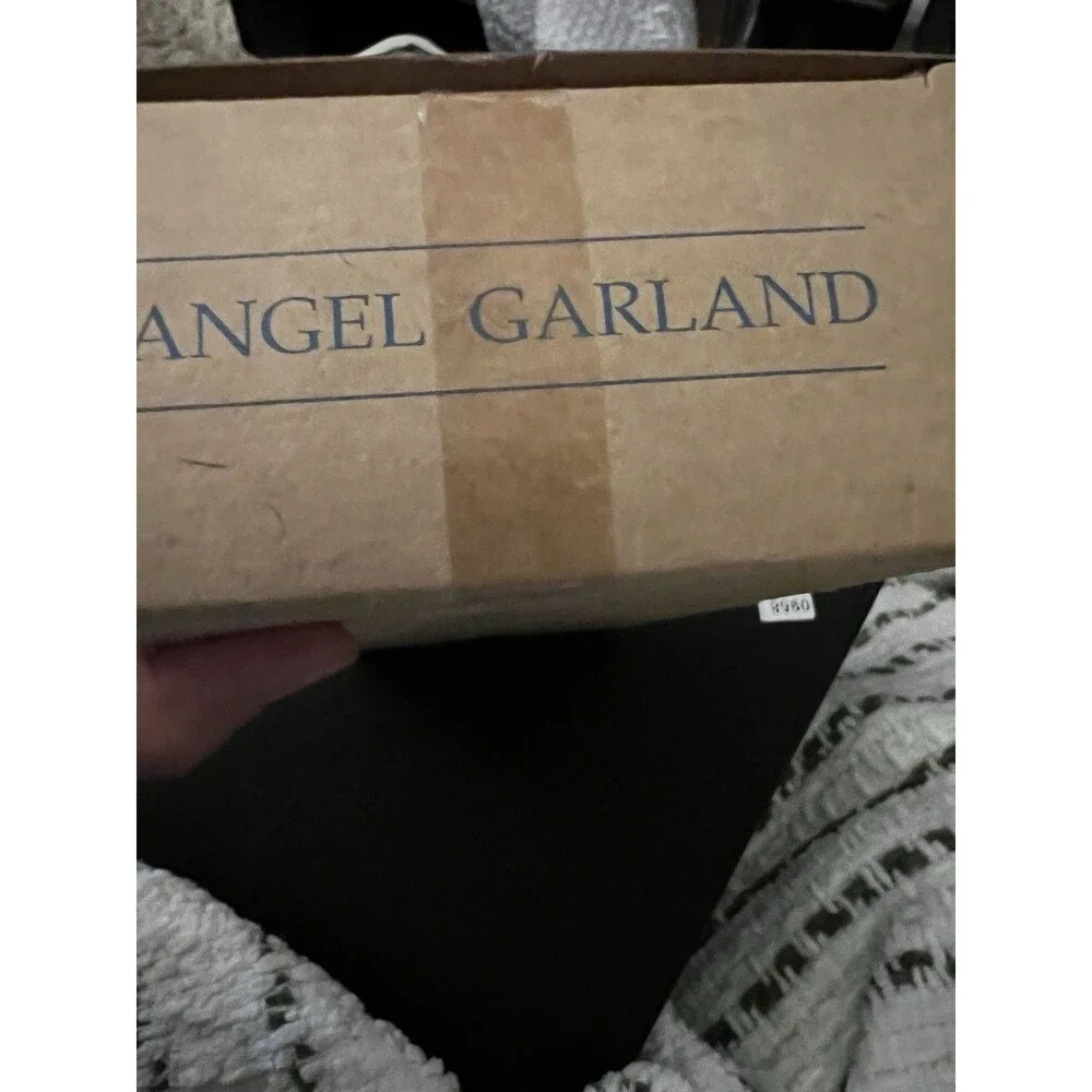 2 sets Vintage Angel & Star Christmas Garland 6' long Avon year 2000 new silver